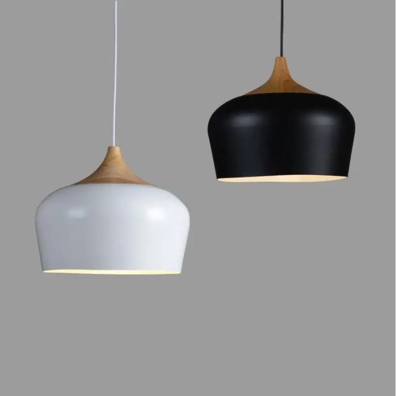  Modern pendant light black/white Retro Droplight Bar Cafe Bedroom Restaurant American Country Style - 32992277152