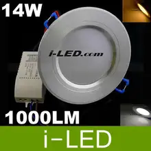 10 шт./лот Новое поступление 14 Вт 1000 люмен светодиодные светильники 110-240 В теплый/холодный белый светодиодный встраиваемый CE& ROHS cUL UL