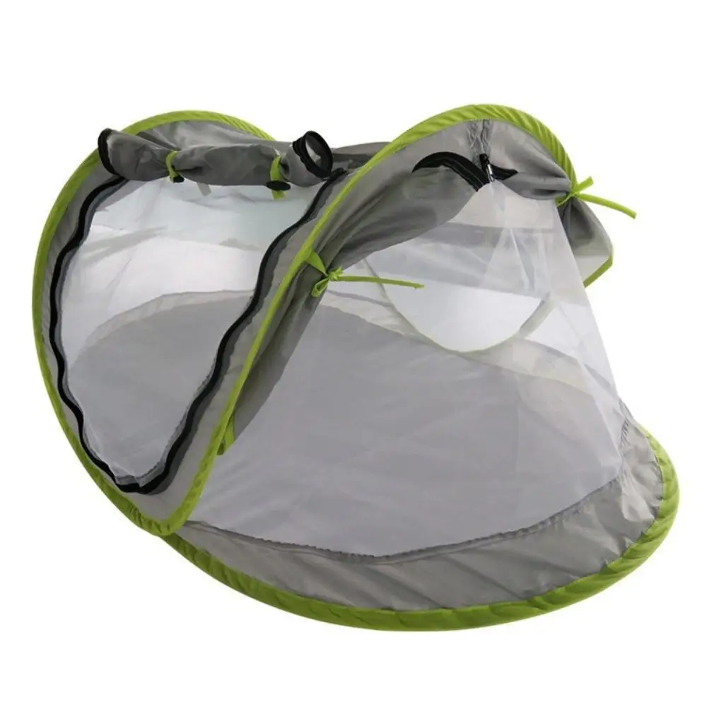 طفل سرير سفر المحمولة الطفل خيمة للشاطئ UPF 50 + الشمس المأوى خفيفة الطفل السفر خيمة المنبثقة البعوض صافي