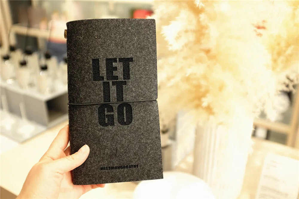 Обложка из войлочной ткани Let it Go дневник журнал путешественника блокнот для