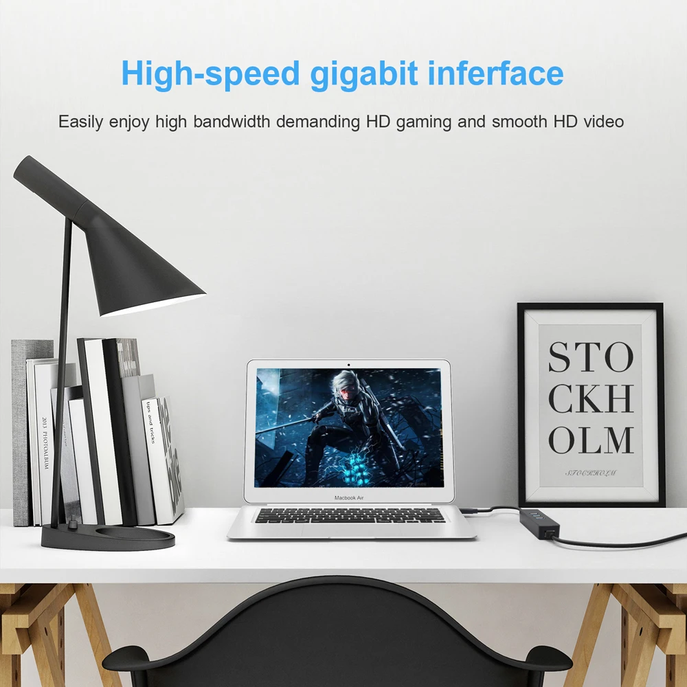 USB Ethernet адаптер Сетевая карта Lan Мини Сетевой к RJ45 10/100 Мбит/с для Mac ПК