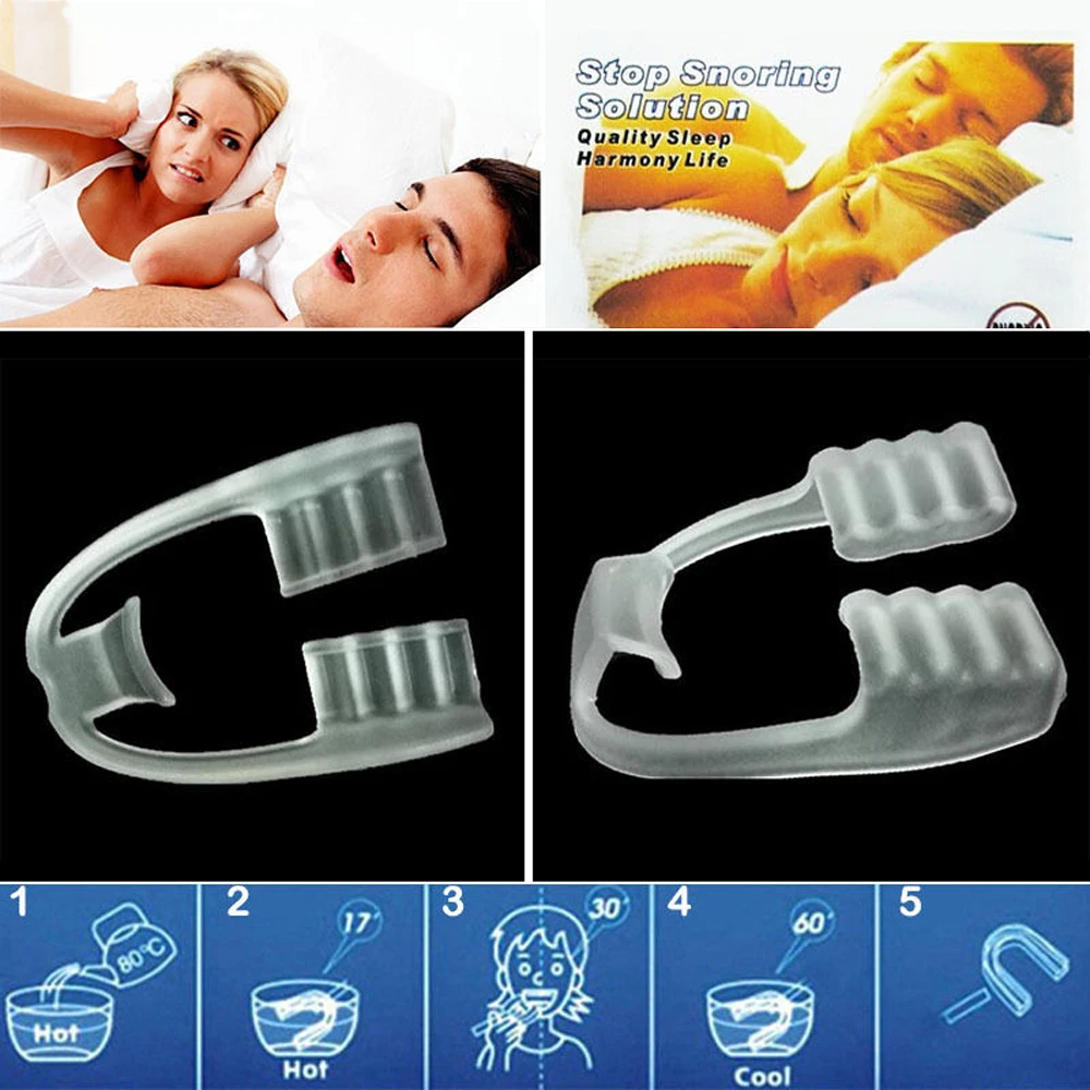 

1Pc Night Sleep Anti-snoring Mouth Guard Stop Snore Teeth Grinding Bruxism Universal Mouthpiece Sleep Aid Body Health Care