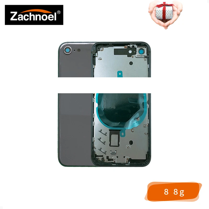 

Back Housing for iPhone 8 8G Battery Door Cover Case Middle Frame Chassis Body Replacement Gold Black White Red with Adhesive