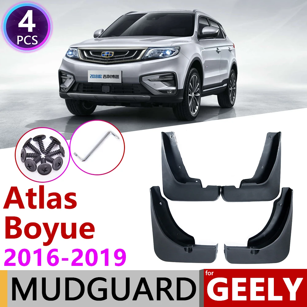 

for Geely Atlas Boyue Emgrand X7 Sport Proton X70 NL-3 2016~2019 Mudguard Car Fender Splash Flaps Mud Guard Mudflap Accessories