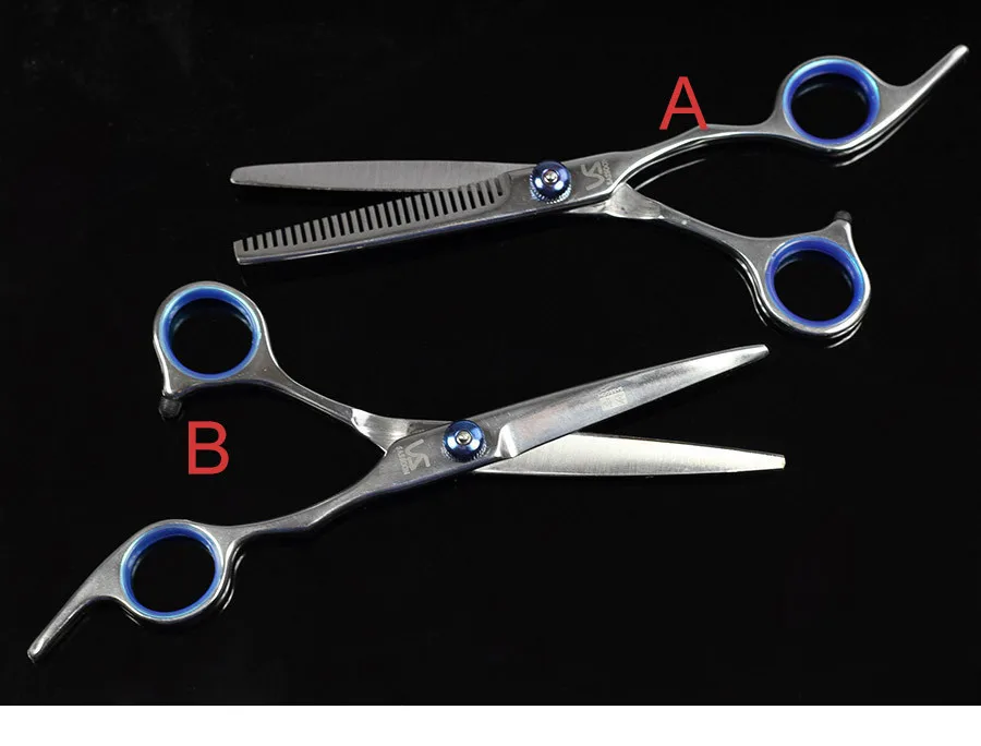 2pcs Hot Sale Blue Hair Scissors Salon Pro DIY Barber Hair Cutting
