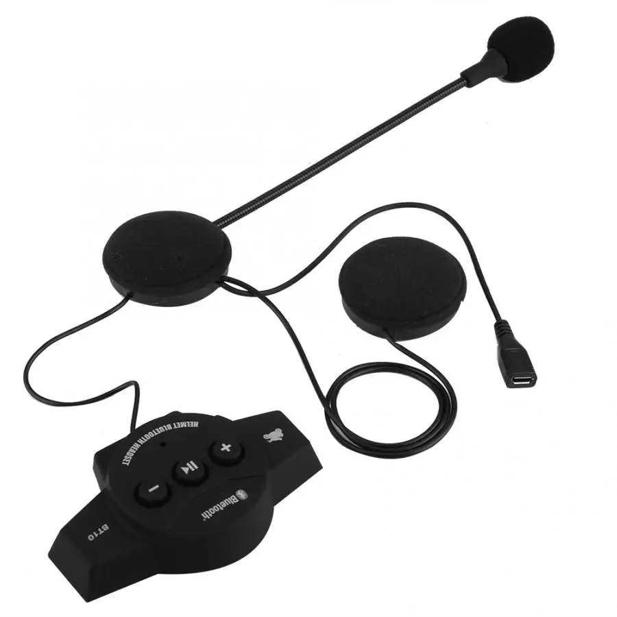 

Motorcycle Helmet Bluetooth Headset Speakers Handsfree Music Call Control Windproof Universal Wireless Helmet Bluetooth Headset