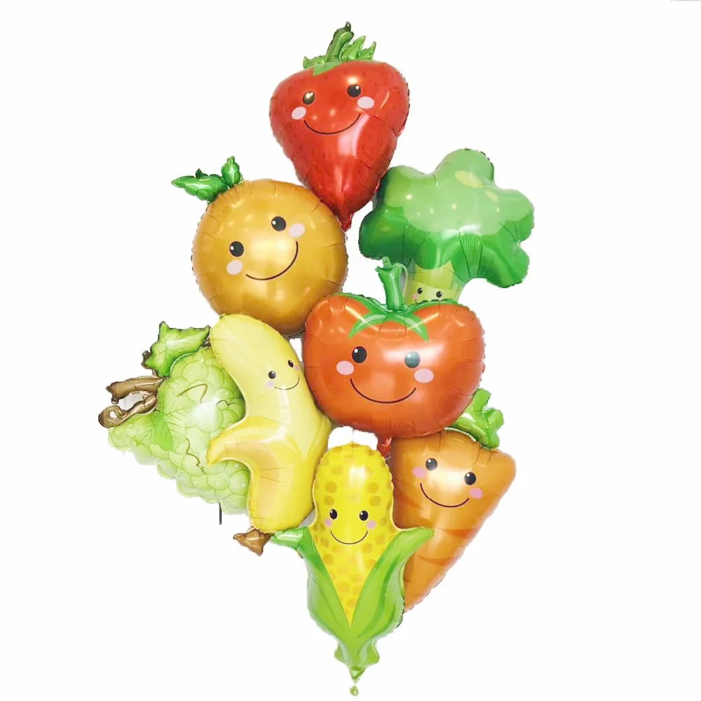 

NEW 1pcs/lot Fruit Vegetable Balloons Inflatable Helium Balloon Birthday Party Decorations Kids Wedding Balloon globos ballons