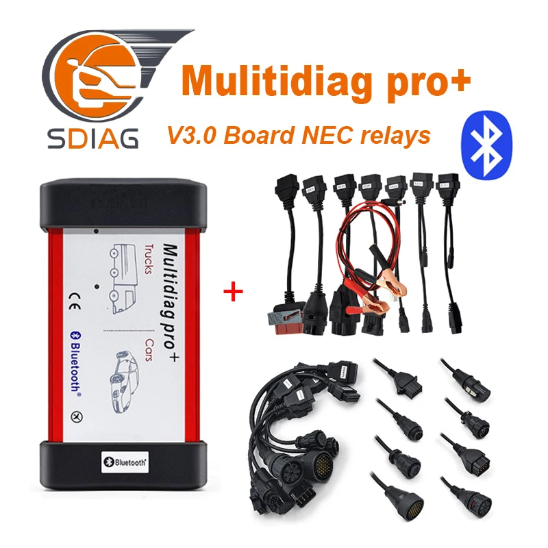 

Multidiag Pro Bluetooth 2016.00/2015.R3 Free Keygen V3.0 NEC 9241A Double Green PCB CDP TCS Pro OBD2 Car Truck Diagnostic Tool