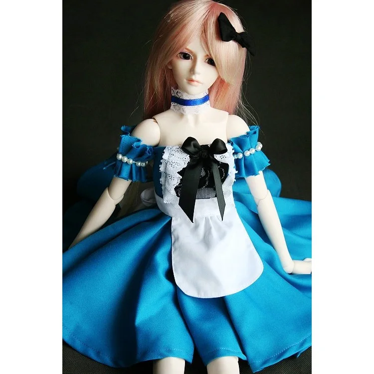 [Wamami] 247# Alice blue платье/рубашка/костюм для 1/4 MSD 1/3 SD DZ AOD BJD Dollfie