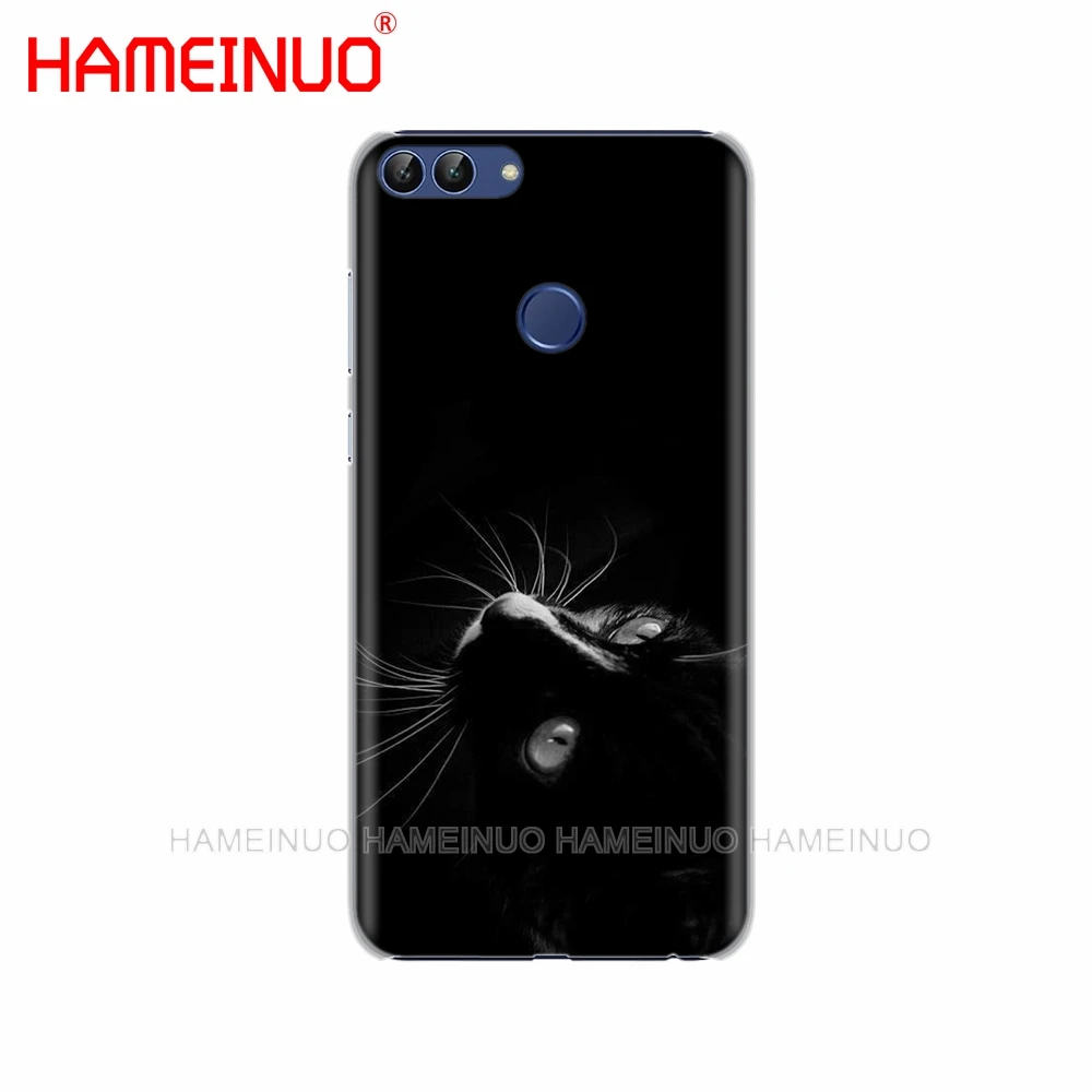 HAMEINUO Черный кот глазящий глаз на сотовый телефон чехол для huawei Honor Y5 7C Y625 Y635 Y6 Y7 Y9 Prime PRO