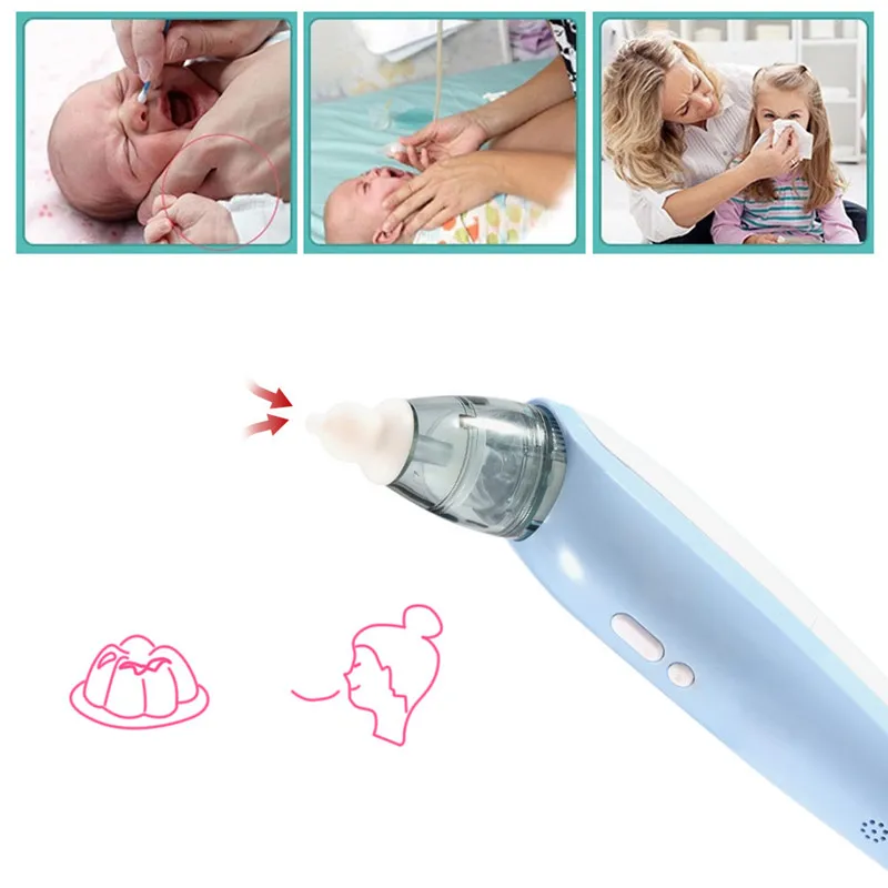 MBOSS Анти-рефлюкс дизайн уход за новорожденным младенцем носовой аспиратор безопасности вакуумный всасывающий Электрический Очиститель носа