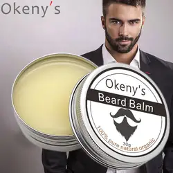 Okeny's Aring for the Beard Oil 30 г мужской рост бороды бальзам 30 г Сыворотка от выпадения волос натуральный ускорение лица волосы растут борода