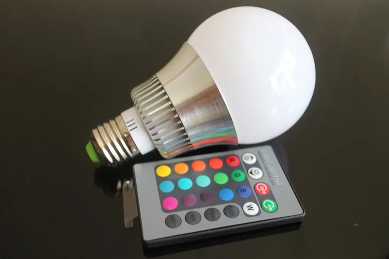 Высокое качество 10wrgb E14 GU10 E27 RGB светодиодный лампы 16 видов цветов Изменение rgb