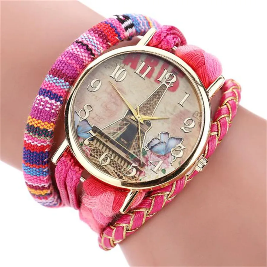 OTOKY часы-браслет reloj pulsera, модные женские кварцевые часы для дам, вязанные нарядные часы, Relogio Feminino#10, подарок, 1 шт