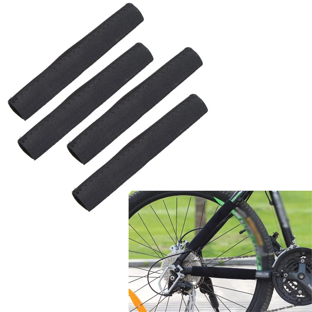 4Pcs Bike Chain Guard Cover Bicycle Accessories Dustproof Cycling Frame Sleeve Chain Protector