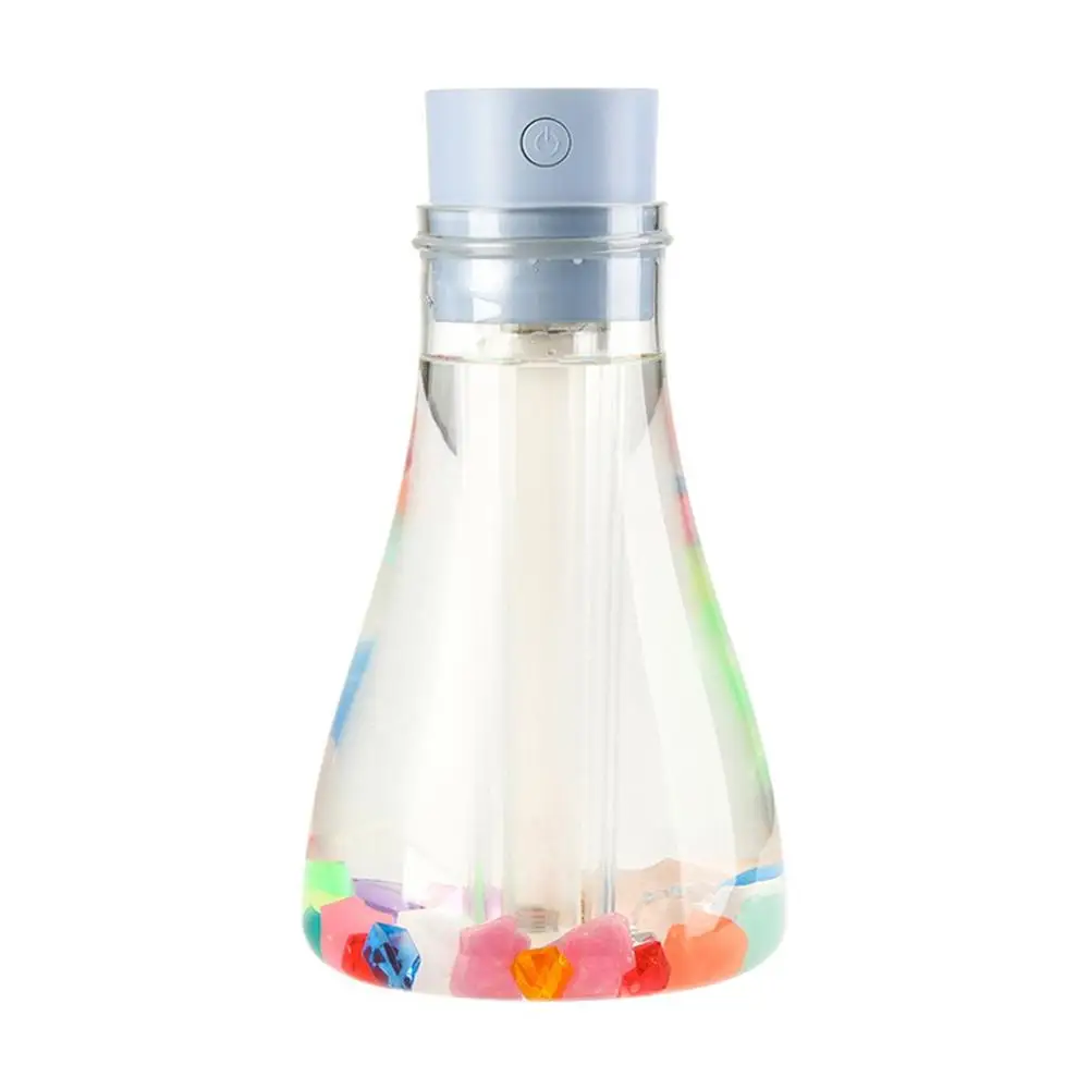 Креативный увлажнитель для бутылки с пожеланиями, USB Перезаряжаемый ручной счетчик воды, зарядка на пару, домашний увлажнитель, мини-увлажнитель - Цвет: Синий