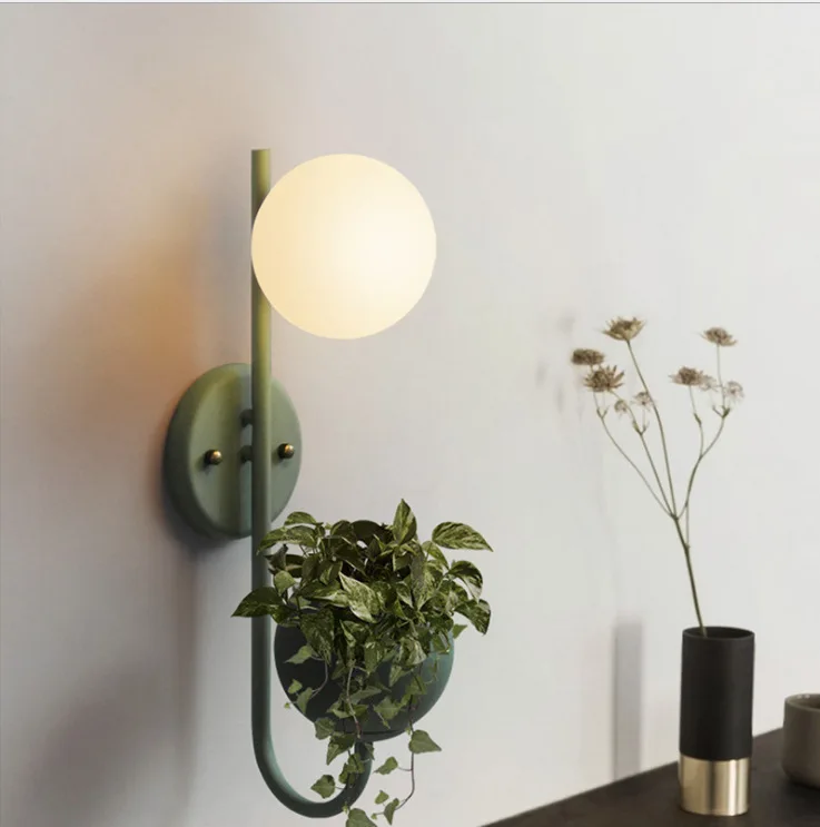 

Post-modern Glass Wall Lights Lamp Nordic Led Wall Sconce for Bathroom Bedroom Home Lighting Fixtures Kitchen Lamp Luminaire E14
