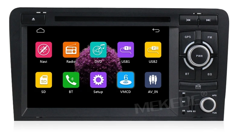 Flash Deal Free shipping 2 DIN Car dvd player radio for AUDI A3 S3 RS3 2002-2012 with Car GPS navigation multimedia camera DVR 1080P MIC A3 11