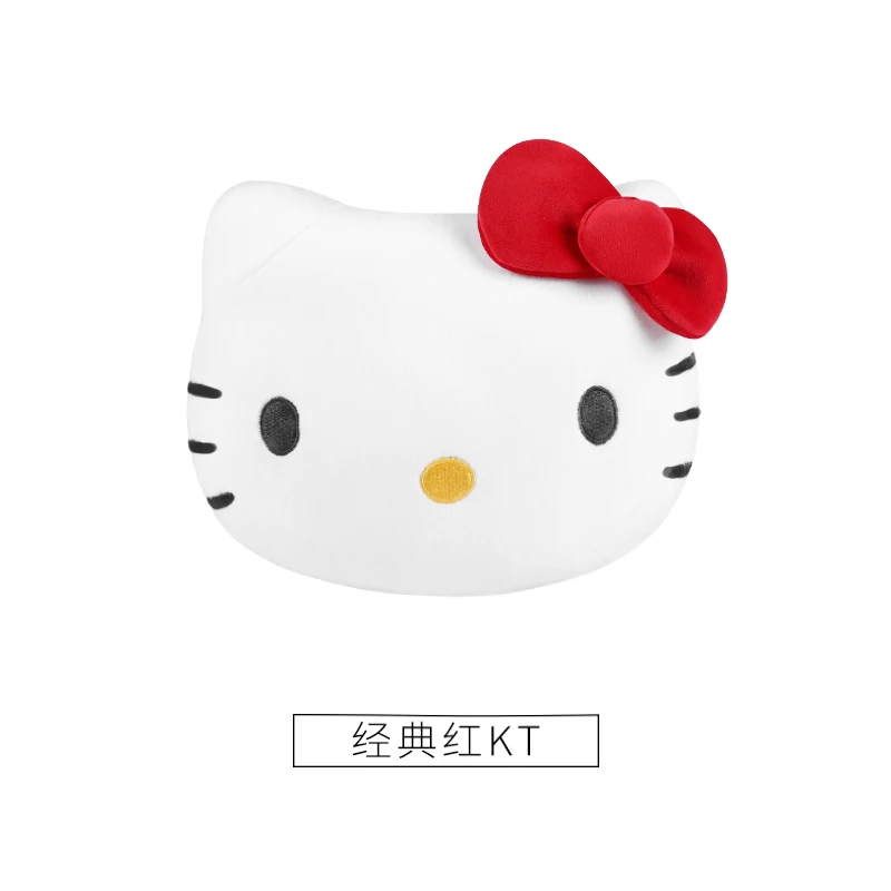 Hello kitty стиль подголовник автомобиля подушка для шеи авто защита шеи Отдых подушки для салона автомобиля девушка для подарка - Цвет: Красный