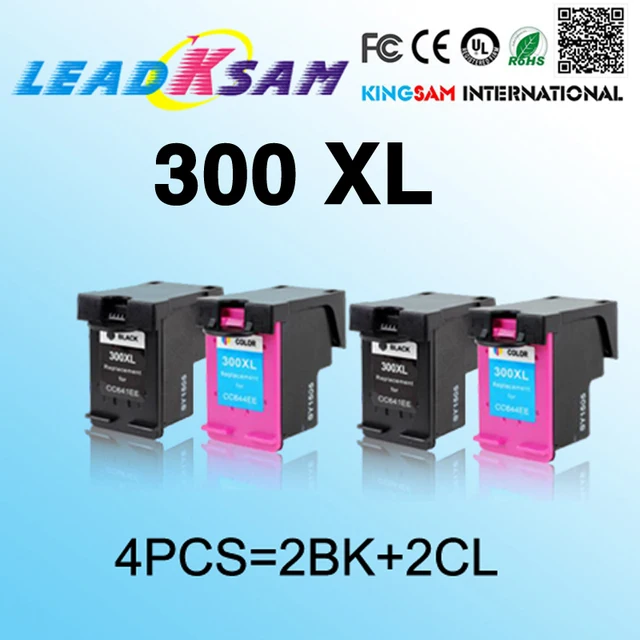 4x compatible for HP300 ink cartridge for HP 300 300xl Deskjet D1660 D2560 D2660 D5560 F4210