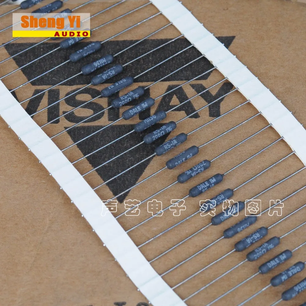 

100% New and original DALE 1W 200R 200R 200OHM 1% Fever wire wound resistance