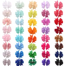 1 шт. Цвета корсажная лента Луки зажимы заколка для волос для девочек бант для волос, бутик зажим для волос, головные уборы для девочек большой бант Заколки для волос