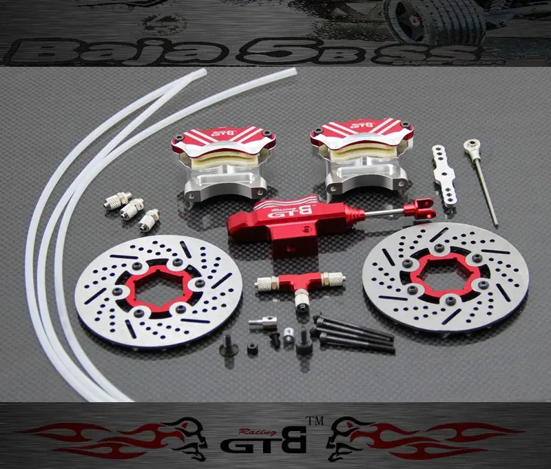 

GTB Front 2 Wheels Hydraulic Brake Part KM HPI 112457 QQ 5B #110190 5T #109964 5SC SS #105734 KingMotor T1000 5T ROVAN 30.5CC