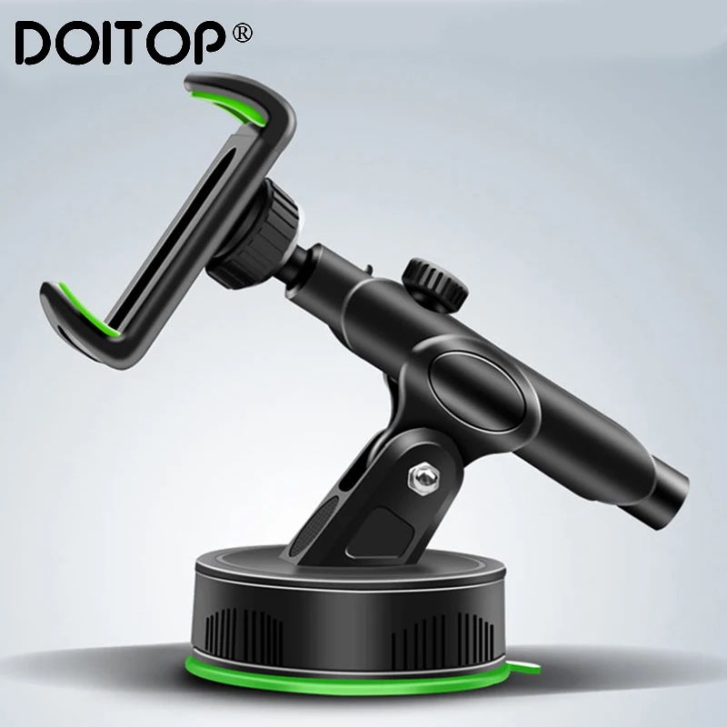 

DOITOP Car Phone Holder For iPhone X 8 7 Plus Windshield Mount Phone Holders Stand 360 Rotation Car Holder For Samsung S9 S8