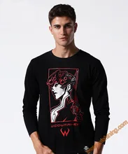 2017 New Watch Over OW Widowmaker T_shirts Blizzard OW Game Hero Long Sleeve Black Tees For Mens Boys