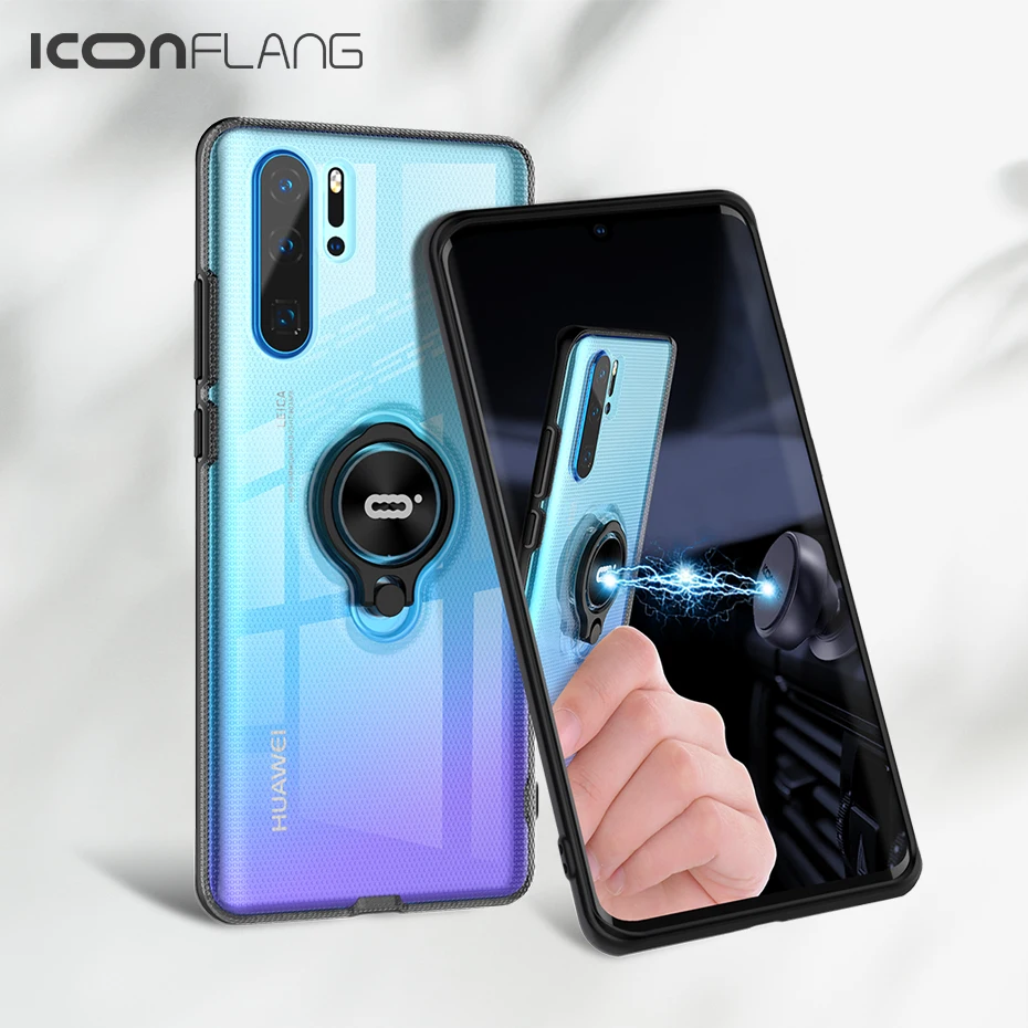 

iconflang For Huawei P30 Pro Case Car Holder Stand Magnetic Bracket Hard PC Cover Case For Huawei P30 Pro P 30 Funda Coque Capa