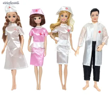 

Abbyfrank Doctor Nurse Doll With Clothes Occupation Display Dress Toys Doutora Enfermeira Play House DIY Toys For Girls
