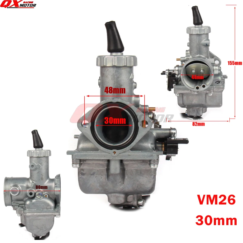 Карбюратор VM26 Carb PZ30 КАРБЮРАТОР 30 мм для китайского CG CB 200cc 250cc Dirt Bike Motorcross ATV Quad