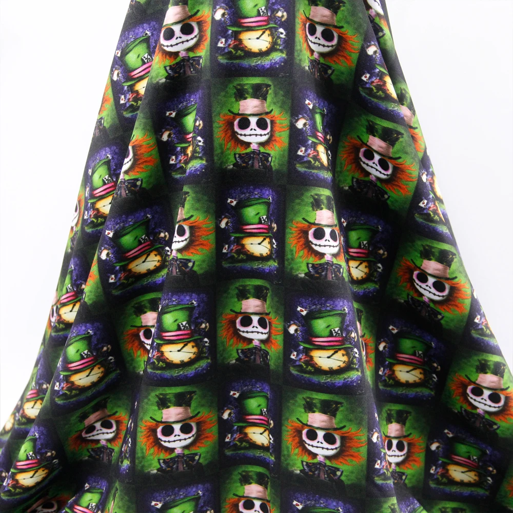 

David accessories 50*145cm halloween 4 ways stretch knit fabric for Tissue Kids Bedding home textile for Sewing Tilda Doll,52156