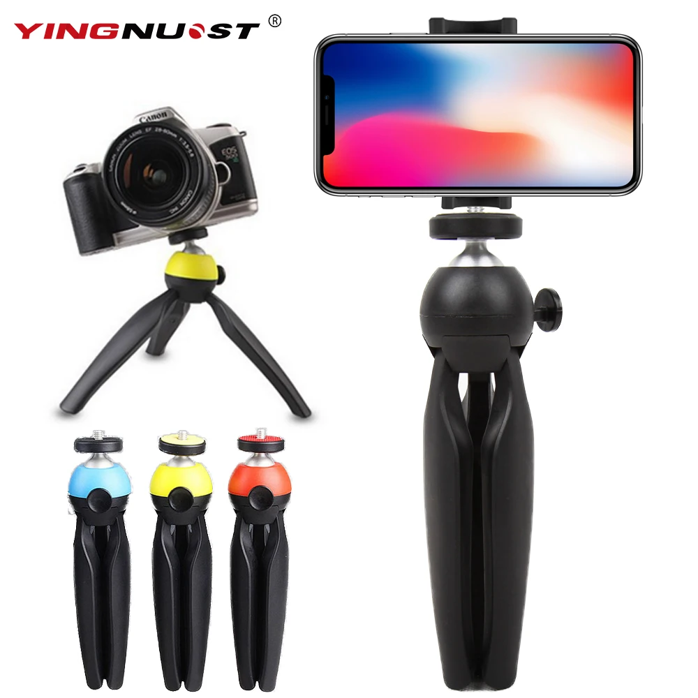 Mini Tripod With Holder Mount Selfie Portable Camera Tabletop Travel
