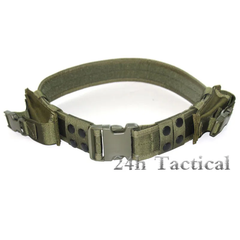 Tactical Airsoft Belt Military Combat Police 2 Pistol Magazine Pouch Load Bearing Combat Gear