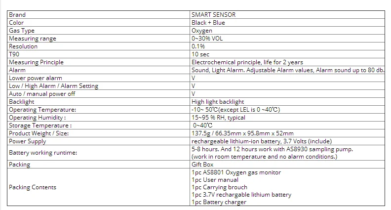 Portable Automotive O2 Oxygen Meter monitor gas leak detector Industrial digital Gas analyzer tester Sound Light Vibration Alarm