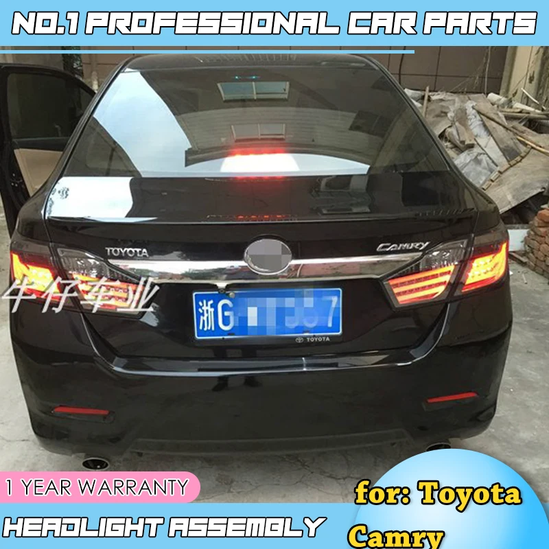 Для Toyota Camry V50 задний светильник s 2012- Camry светодиодный задний светильник Aurion задний фонарь DRL+ тормоз+ Парк+ сигнальный автомобильный Стайлинг