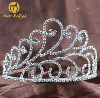 

Handmade Crystal Bridal Tiaras Rhinestone Pageant Tiaras Crowns Combs For Women Fashion Party Wedding Hair Accessories