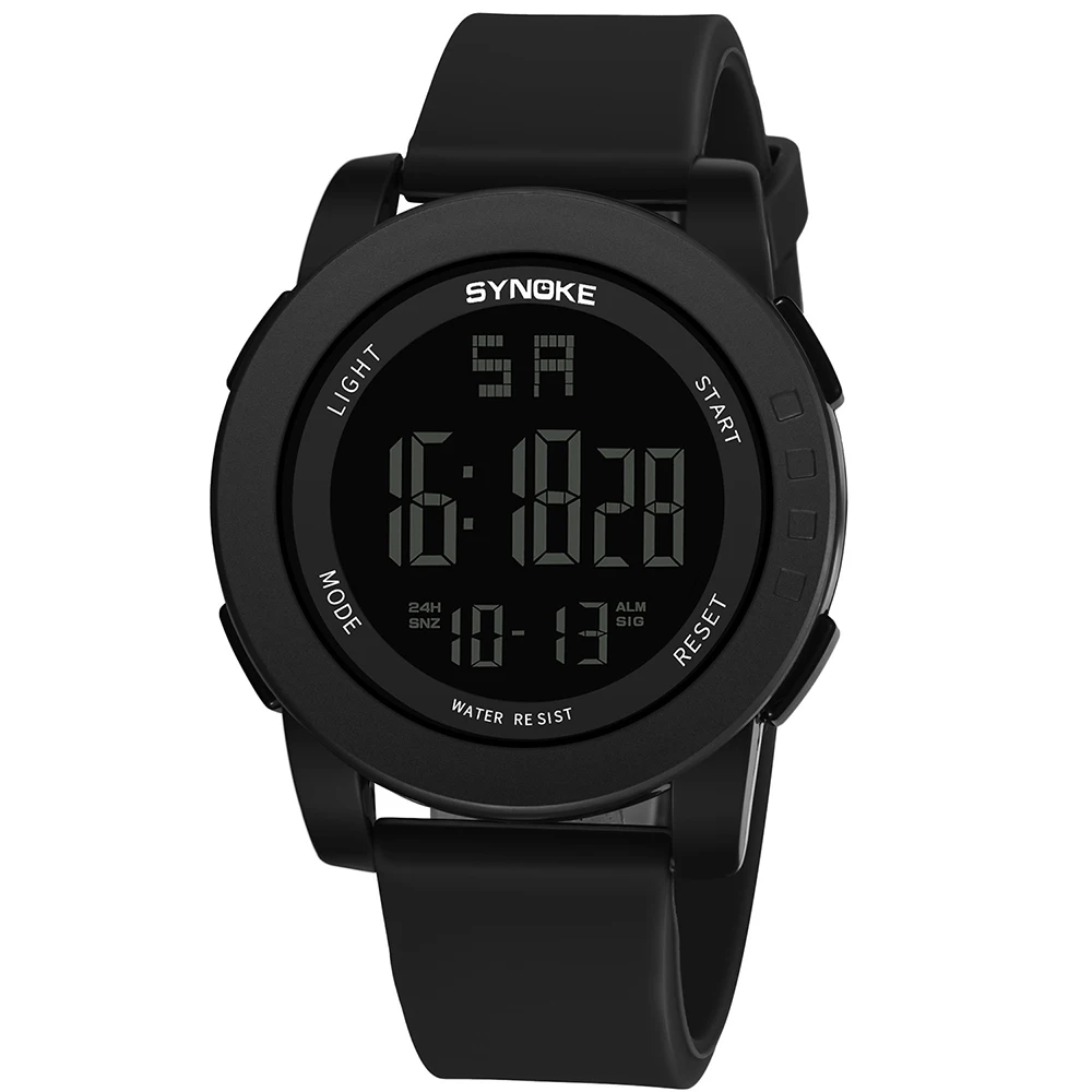 SYNOKE 9003 Sport Watch LED Digital Watch Alarm Luminous Second Timing Daily Waterproof Sport