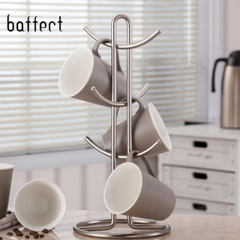 Kitchen Storage rack Standing Cup Of Coffee Organizer Coffee Tea Cup Storage Holder Stand Home Kitc