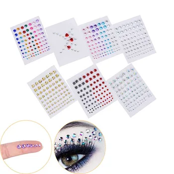 

1*Eyes Sticker Diamond Makeup Eyeliner Eyeshadow Face Sticker Tattoo Jewel Eyes Makeup Crystal Eyes Sticker