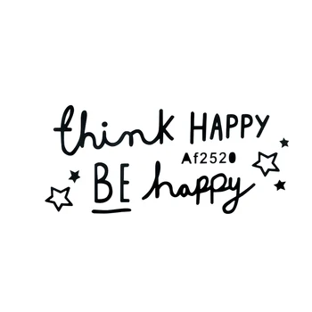 

Think Happy Be Happy Quotes Wall Sticker Home Decor Living Room Bedroom Kids Room Decal Wall Mural Stickers On The Wall
