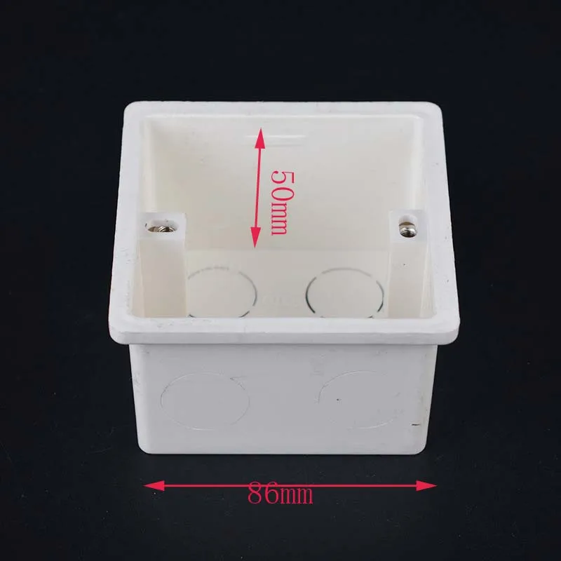 

10pcs 86 Junction Box Wall Switch Bback Box Cable Wiring Engineering Wire Box