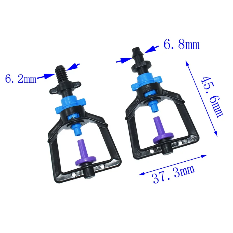 Парник капельного орошения рефракция спринклерная насадка сопло воды распыление полива сада и орошения 6 шт