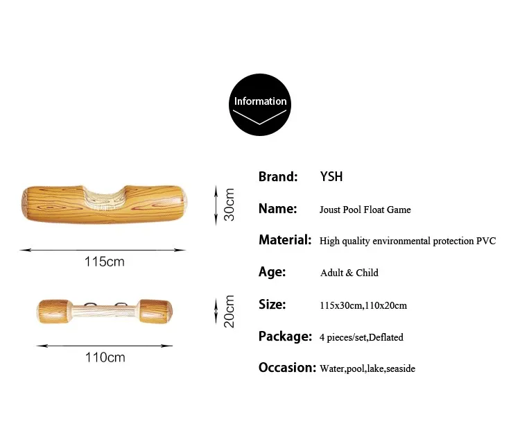4 шт./компл. Joust бассейные плавательные игра надувные водные виды спорта бампер игрушки, способный преодолевать Броды для взрослых Детская Вечеринка Гладиатор плот kiscina