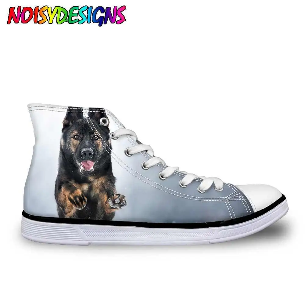 German Shepherd Shoes High Top Canvas Sneakers