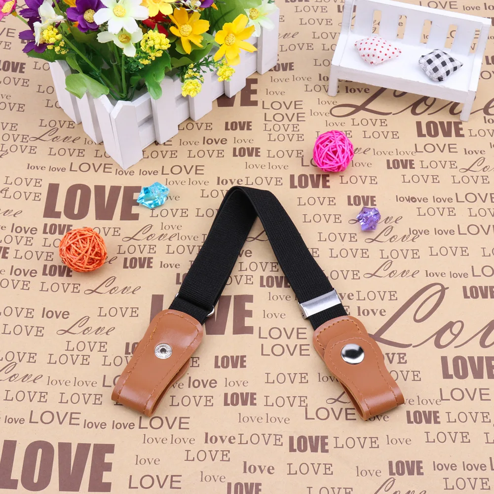 Boys Girls Buckle Free Stretch Belt Jeans Waistband Waist Belt Adjustable Kids*S