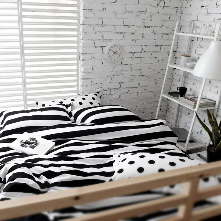 Black And White Striped Bedding Twin Bedding Sets