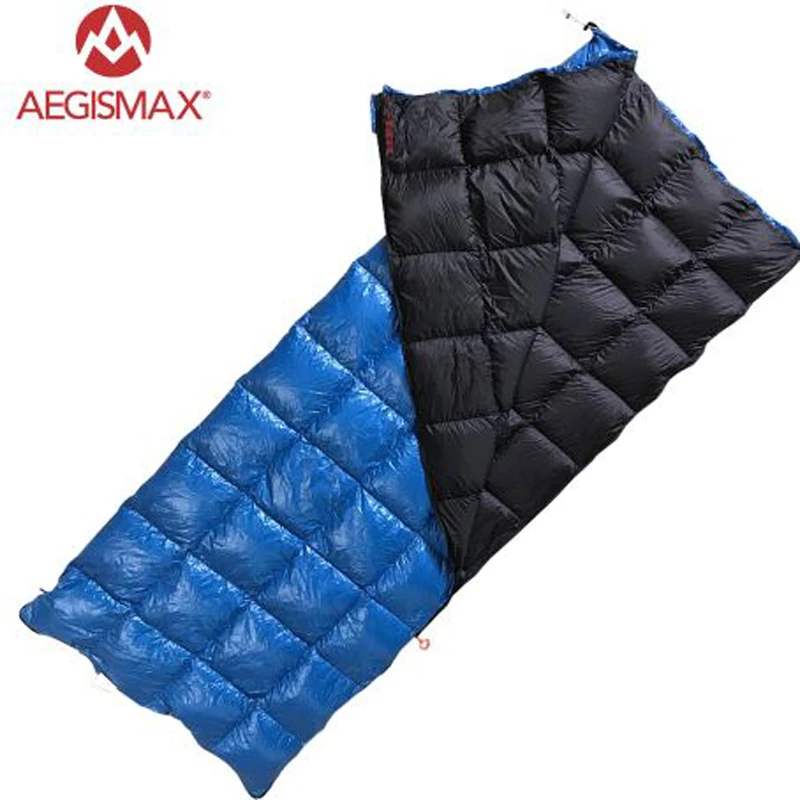 Get  AEGISMAX Ultra Light SPI Envelope type 90% White Duck down sleeping bag camping hiking sleeping bag