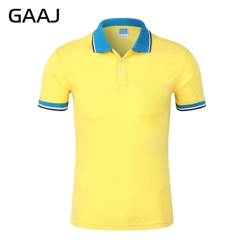 GAAJ New 2019 Polo Men Shirt Fashion Turn Down Collar Slim Short sleeve ...